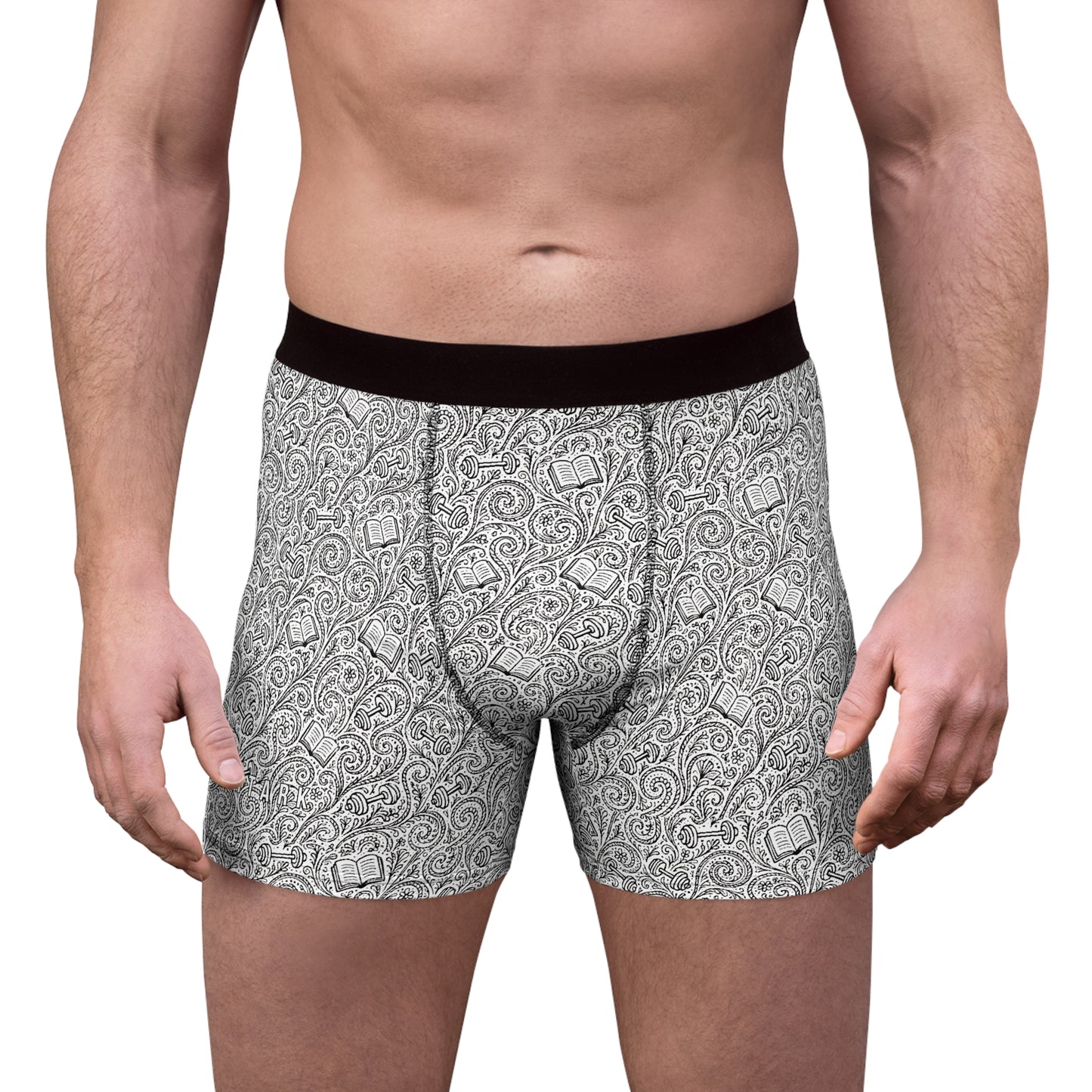 SHTARK Men's Paisley Boxer Briefs